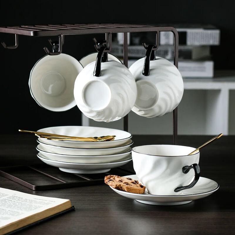 European Luxury Ceramic Coffee Cup & Saucer Set