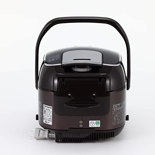 Zojirushi Rice Cooker, 3 Cups, Pressure IH Type, Extreme Cooking, Black Maru Thick Pot, Keeps Warm for 30 Hours, Brown NP-RM05-TA
