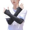 Sun Protection Ice Sleeves for Men Women, Breathable Ice Silk Cooling Arm Sleeves with Thumb Hole, Lightweight UV Sun Protection Sleeve for Summer