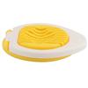 Plastic Stainless Steel Egg Slicer Lightweight Design Easy To Clean Egg Cutter Manual Operation Yellow White Egg Chopper