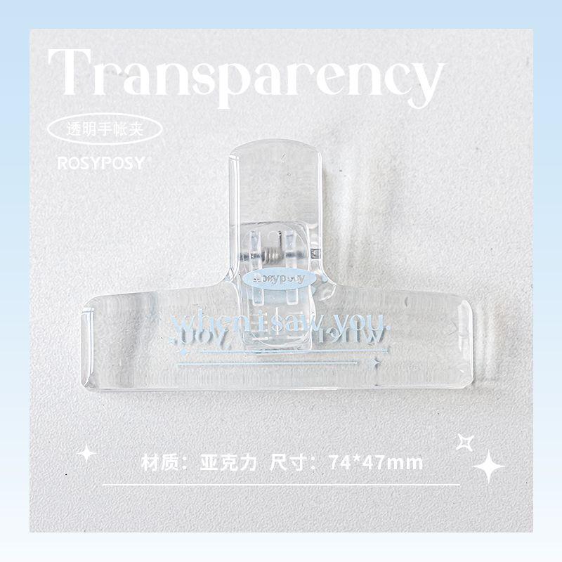 

Transparent Hand Account Student Test Paper Clip Holder Acrylic Transparent