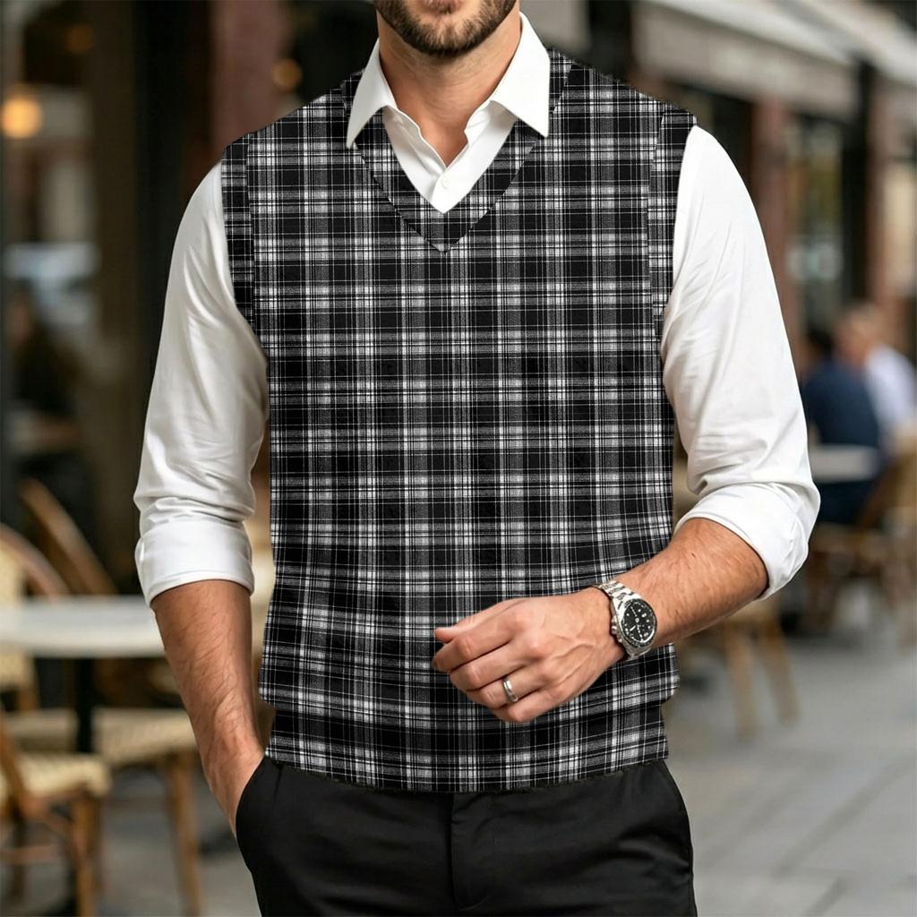 Men's Casual Wool- V-Neck Knit Sweater Vest for Commute