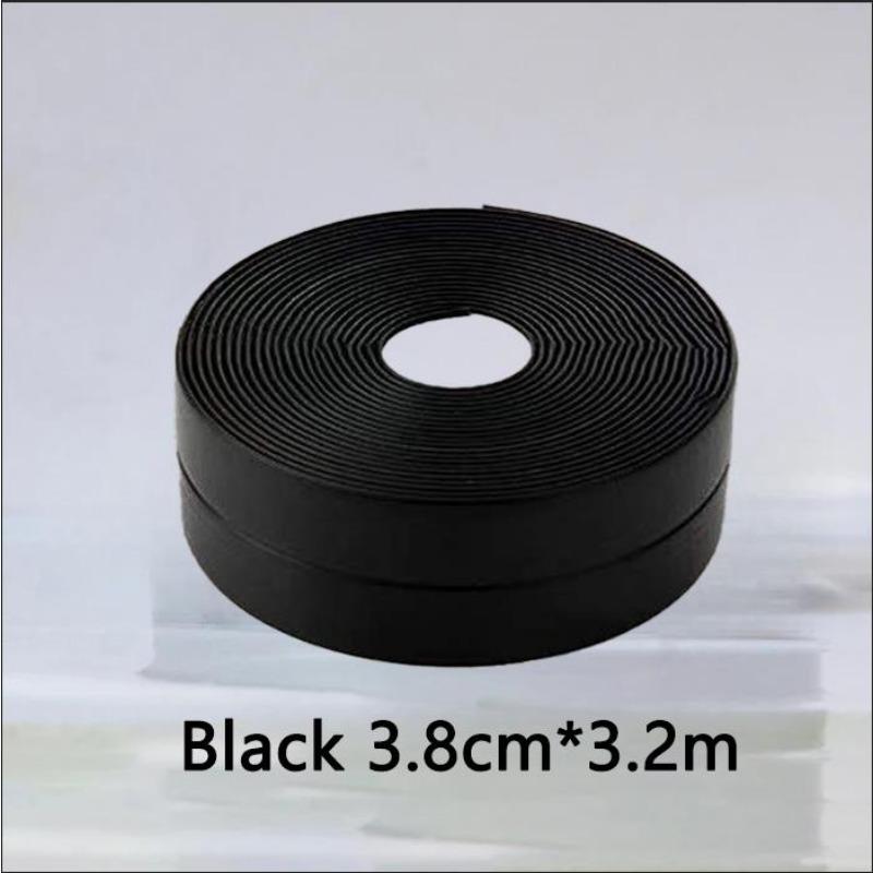

Лента для герметизации трещин на раковине из ПВХ, для кухни, ванной, углов, для ванны, водонепроницаемая и устойчивая к плесени клейкая лента для герметизации Black 3.8CM*3.2M