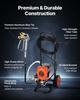 Stand Airless Paint Sprayer, 900W, 3300PSI High Pressure Airless Sprayer with Cart, Cleaning Brush, Hose, Extension Rod, Nozzles, Electric Spray Paint