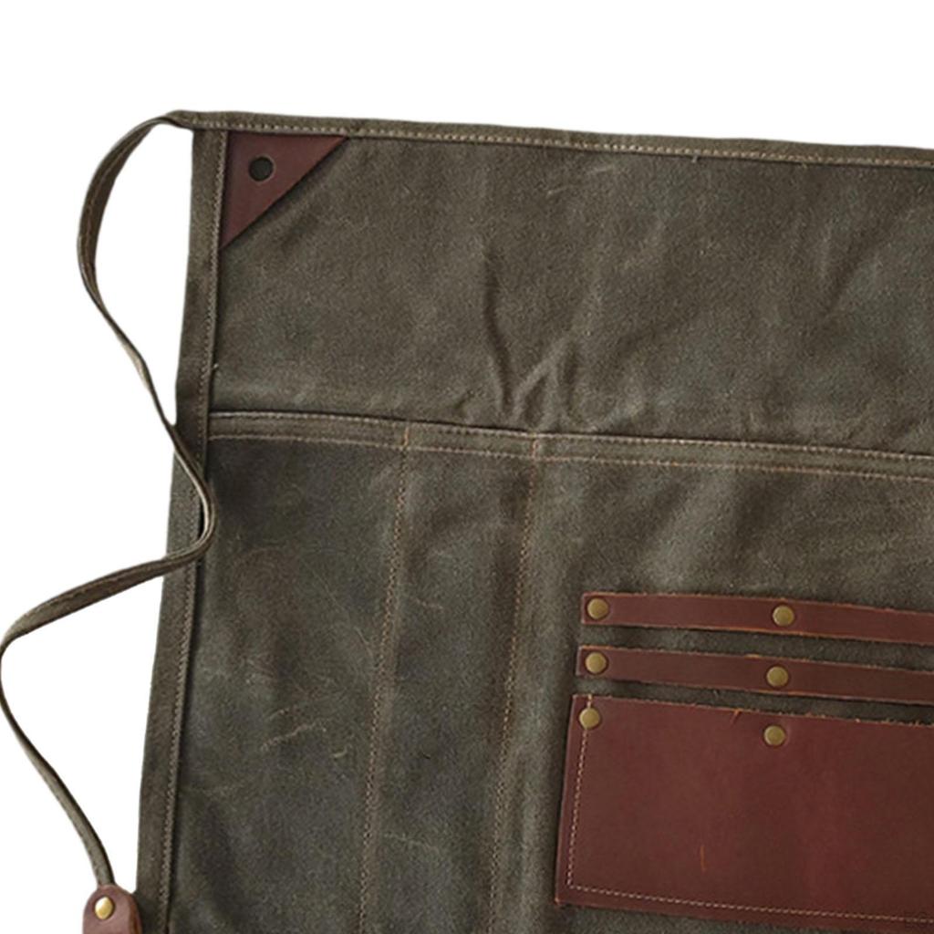 Cross Back Belt Work Waist Apron for Restaurant Staff