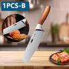 WXCOO Stainless Steel Professional Chef Knife Cooking Meat Cleaver Fruit Peeler Multifunctional 7" Fish Cutting Kitchen Knife