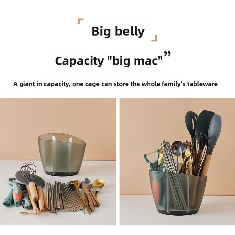 Ätpinnshållare, Hushållsbänkskiva, Ätpinnshållare, Kök Multifunktionell Förvaringslåda för Porslin, Avrinningsställ