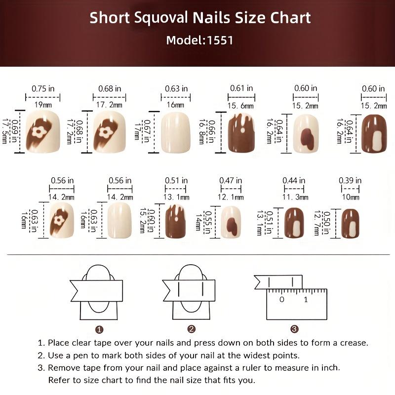 24 buc. Unghii false pătrate, scurte, lucioase, alb roz, degradat, apăsați pe unghii cu design de flori, unghii false cu acoperire completă, dulci, cool, pentru femei, fete