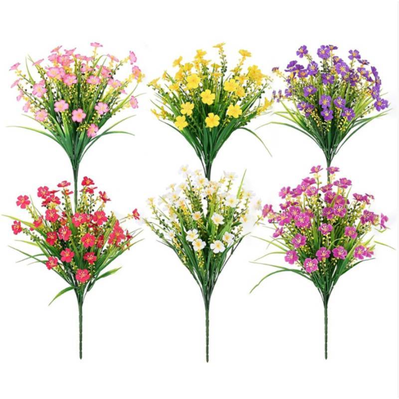 Artificial Mini Daisy Flower Bouquet For Home Decor And Wedding Centerpiece