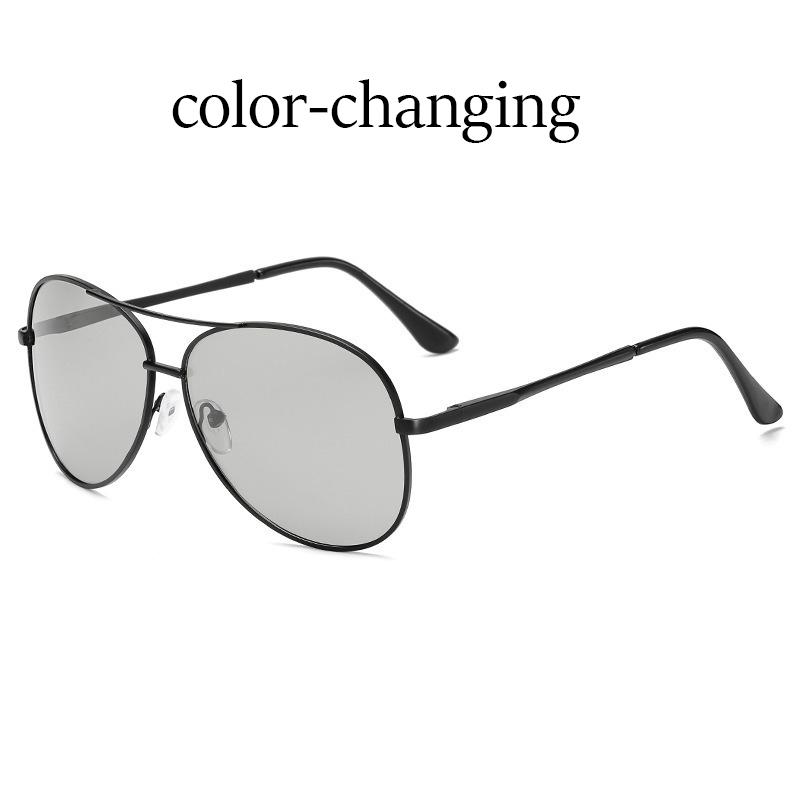 Classic Pilot Photochromic Sunglasses Men Safety Driving Sun Glasses Women Anti-Glare Change Color Day And Night Eyewear