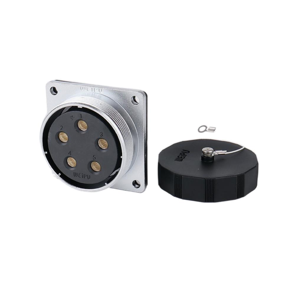 WEIPU WS48 TD+Z M48 Circular Waterproof Bulkhead Connector 5 7 20 27 38 42 Pin AC DC Power Adapter 50A Male Plug Female Socket
