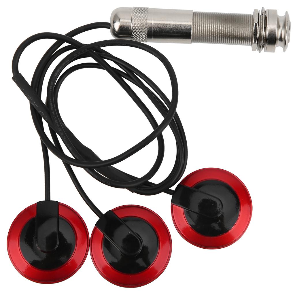 Guitar Piezo Pickup Transducer Removable for Acoustic Guitar Ukulele Thumb Piano Mandolin