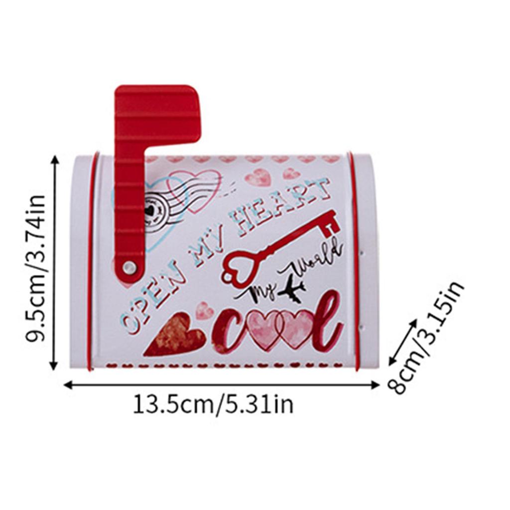 Mailbox Toy Valentine's Day Decor DIY Projects Mini Party Favor Cookie Box for Chocolate Snack Greeting Cards Candies Pastry