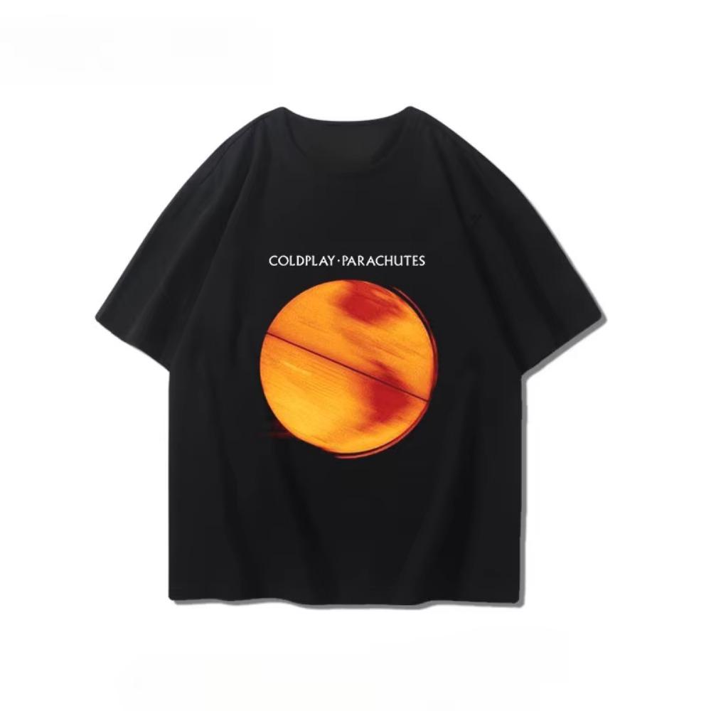 Coldplay Short Sleeve Boys & Girls Summer London Alternative Rock Boys & Girls Printed Casual Graphic  T-shirt