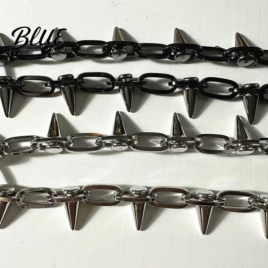 High-quality Alloy Necklace Spike Choker for Women Men Goth Punk