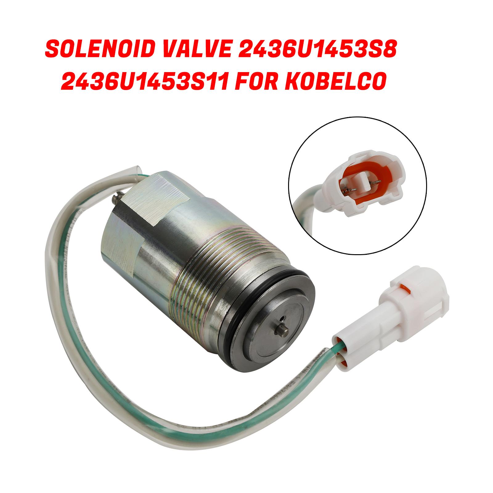 

Solenoid Valve 2436U1453S8 2436U1453S11 G For Kobelco K3V112 SK160LC SK200