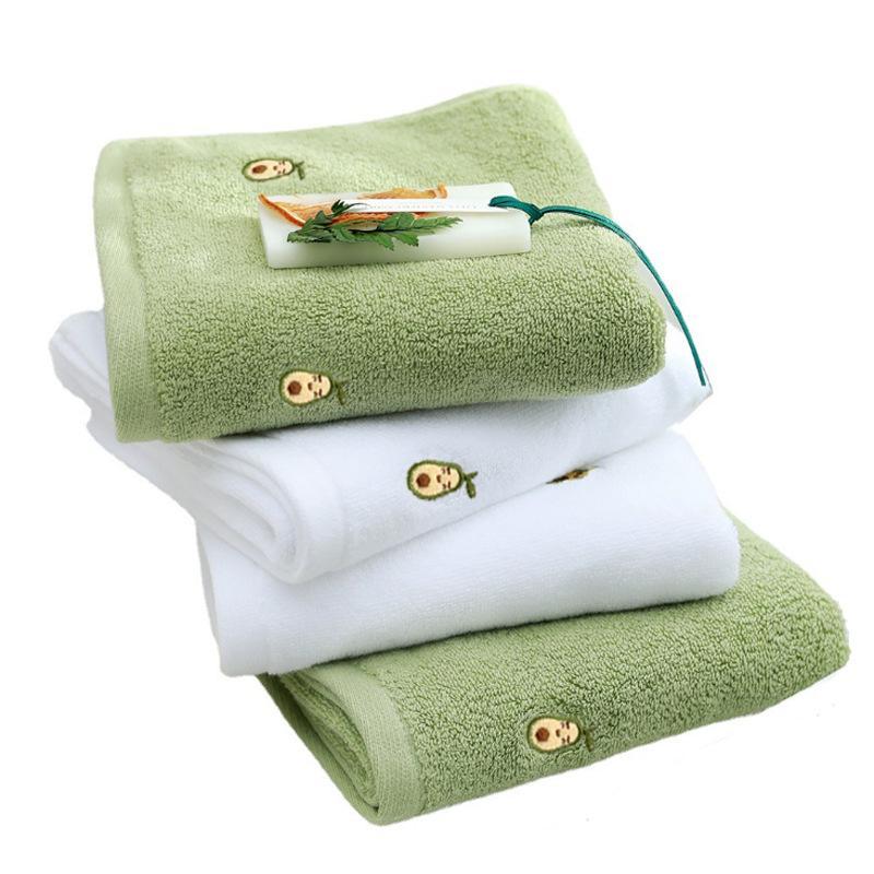 

Банное полотенце из чистого хлопка с вышивкой авокадо, полностью хлопок, увеличенное, мягкое, впитывающее, с печатным логотипом, банное полотенце оптом