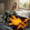 Giant Hand Girl Houses Flannel Blanket Perfect for Sofa Office Bed Travel Sleep Read Relax Camping Four Season Use