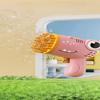 Dinosaur Bubble Machine Gun 40 Holes Bubble Gun Bath Toy Automatic Machine Soap Bubble Gun Children Toy (Not Come With Battery)