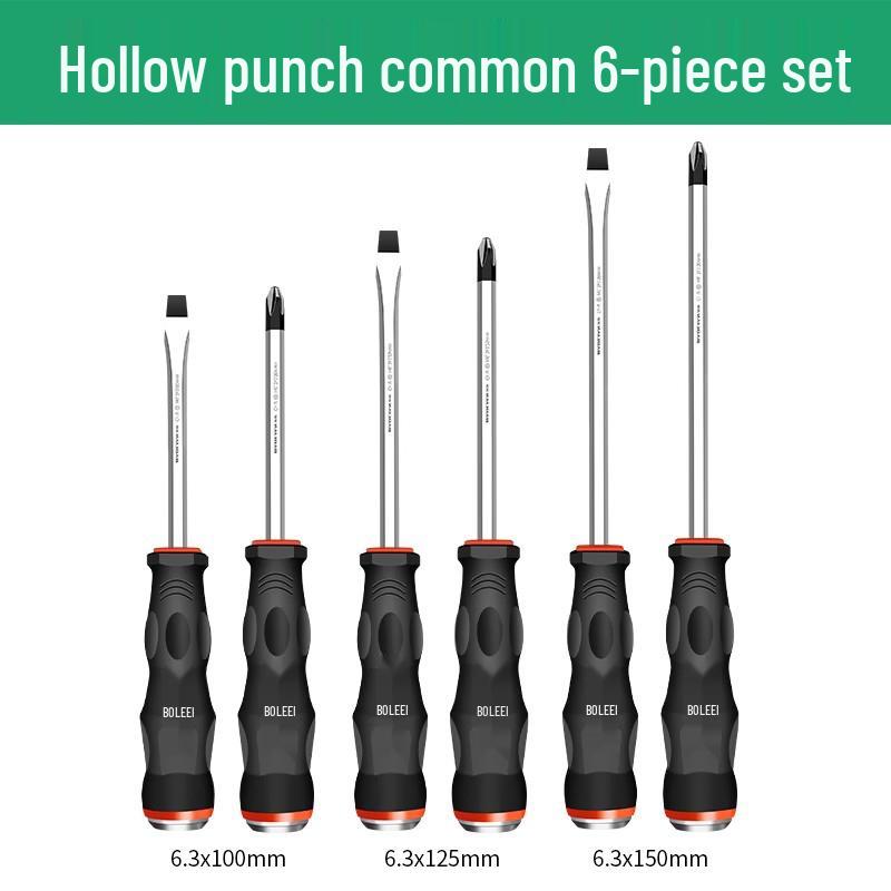Multi-Function Screwdriver Tool Set: Cross-Head, Slotted, Torx, Flat-Head, Hammer-Compatible