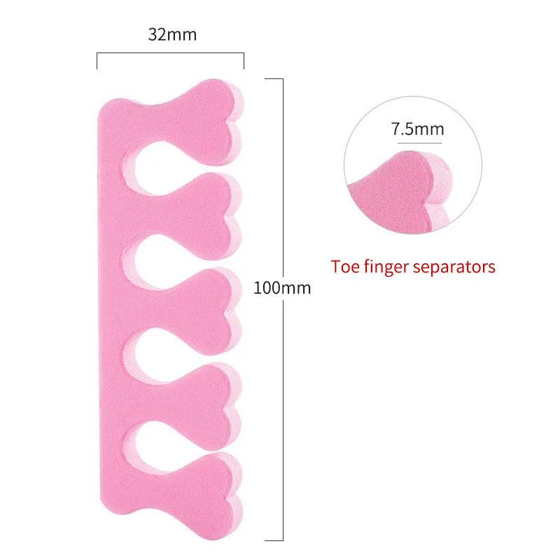 40/100PCS Nail Art Toe Separators Fingers Foots Sponge Soft UV Gel Polish Beauty Tools Manicure Pedicure Pack Nail Kits