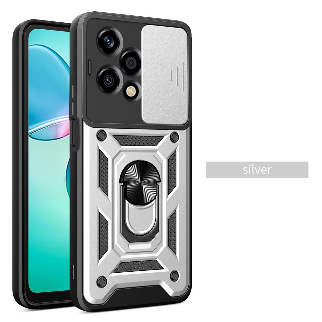 For Honor 200 lite Case Honor 200 Pro Cover Honor 200 Case Magnetic Ring Holder Armor Phone Case Slide Camera Protect Back Cover