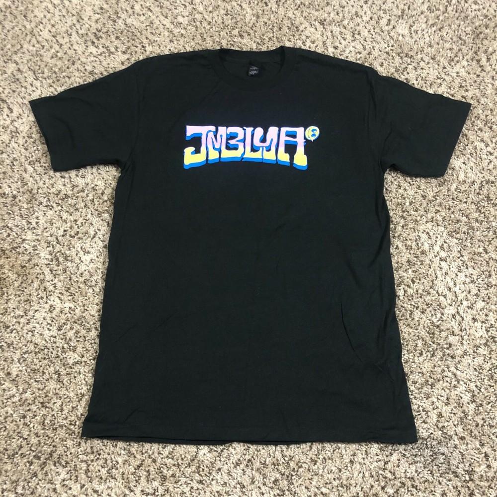 

JMBLYA Men Sz M Black Shirt Travis Scott Smiley Face Music Festival RARE Unisex T-Shirt XXXXL