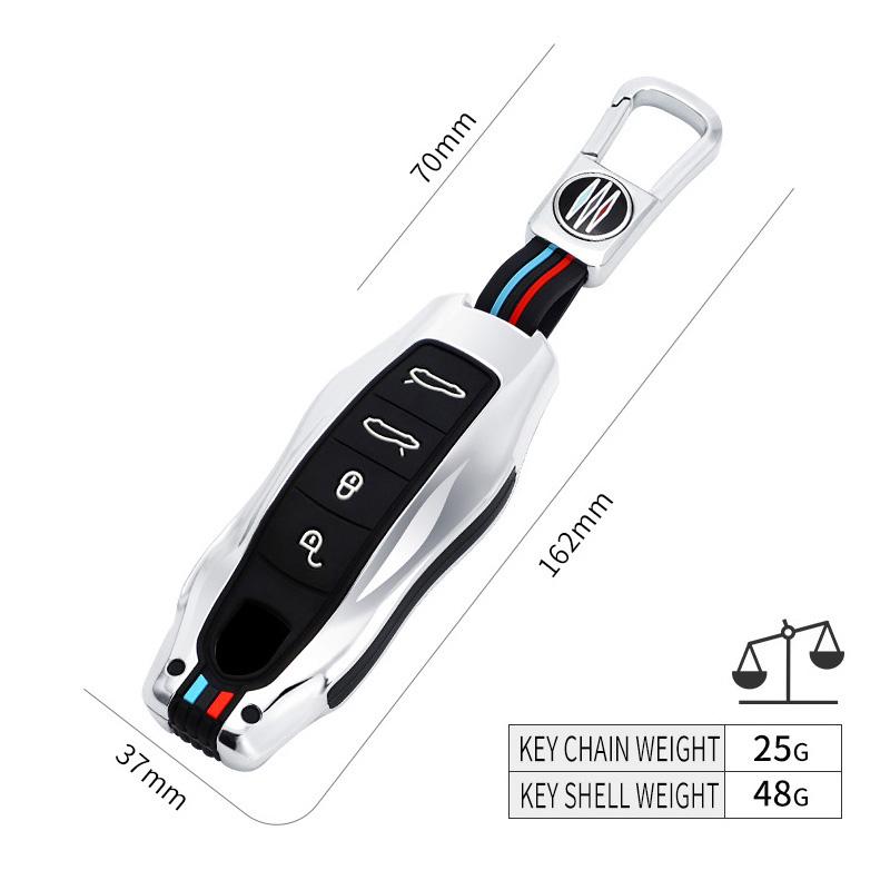 Zinc Alloy Car Key Case for Porsche Cayenne 958 911 Lepin 996 Macan Panamera 997 944 924 987 987 Gt3 Cayman 987 Car Accesories