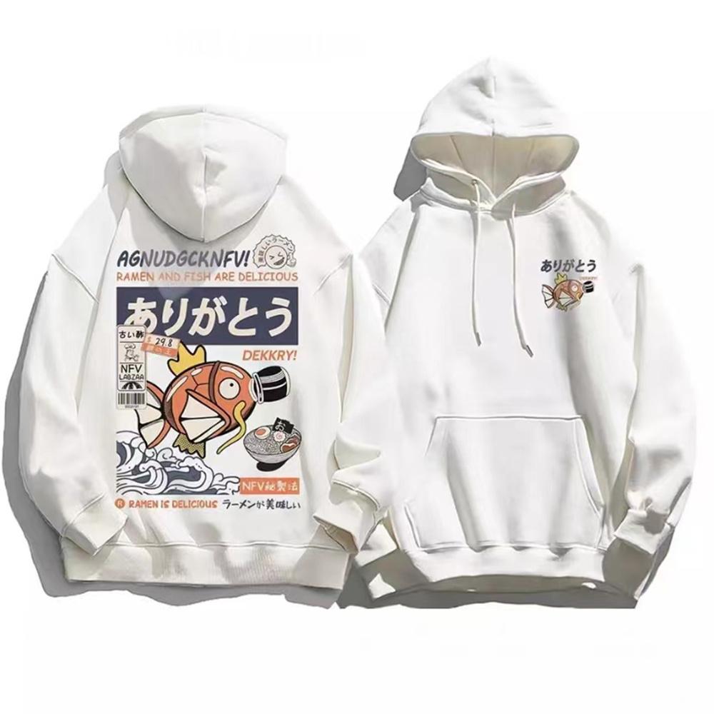 Japanese Anime Men's And Women's Oversized Hoodie Long Sleeve Sweatshirt Fleece Tops Streetwear Vintage Clothing Unisex Clothing