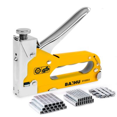 Grampeador 3 em 1, pistola de pregos, grampo, ferramenta para móveis de alta resistência, para madeira, aço inoxidável, metal, carpintaria, ferramenta manual para casa/faça você mesmo