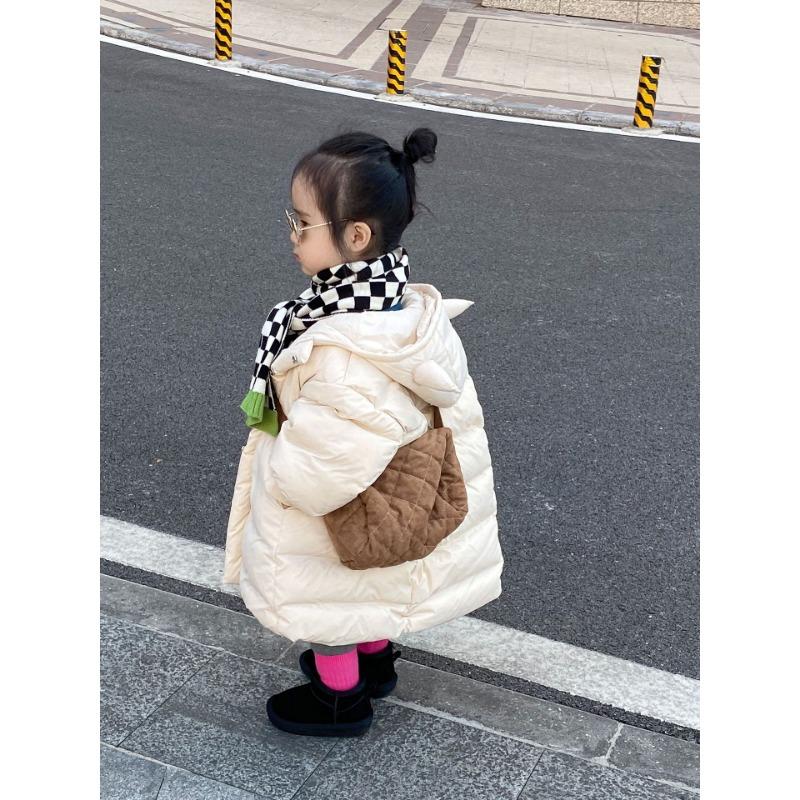 Korean solid color children's low-top matte leather snow boots girls' cotton boots short boots baby cotton shoes