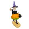 Halloween Witch Resin სახლის დესკტოპის თოჯინა დეკორატიული ორნამენტები ხელნაკეთი ორნამენტები