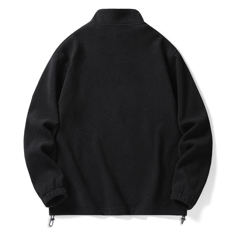Mens Quarter Zip Sweatshirt Long Sleeve Pullover 1/4 Zip Up Men Winter Fleece Lined Thermal Sweatshirt