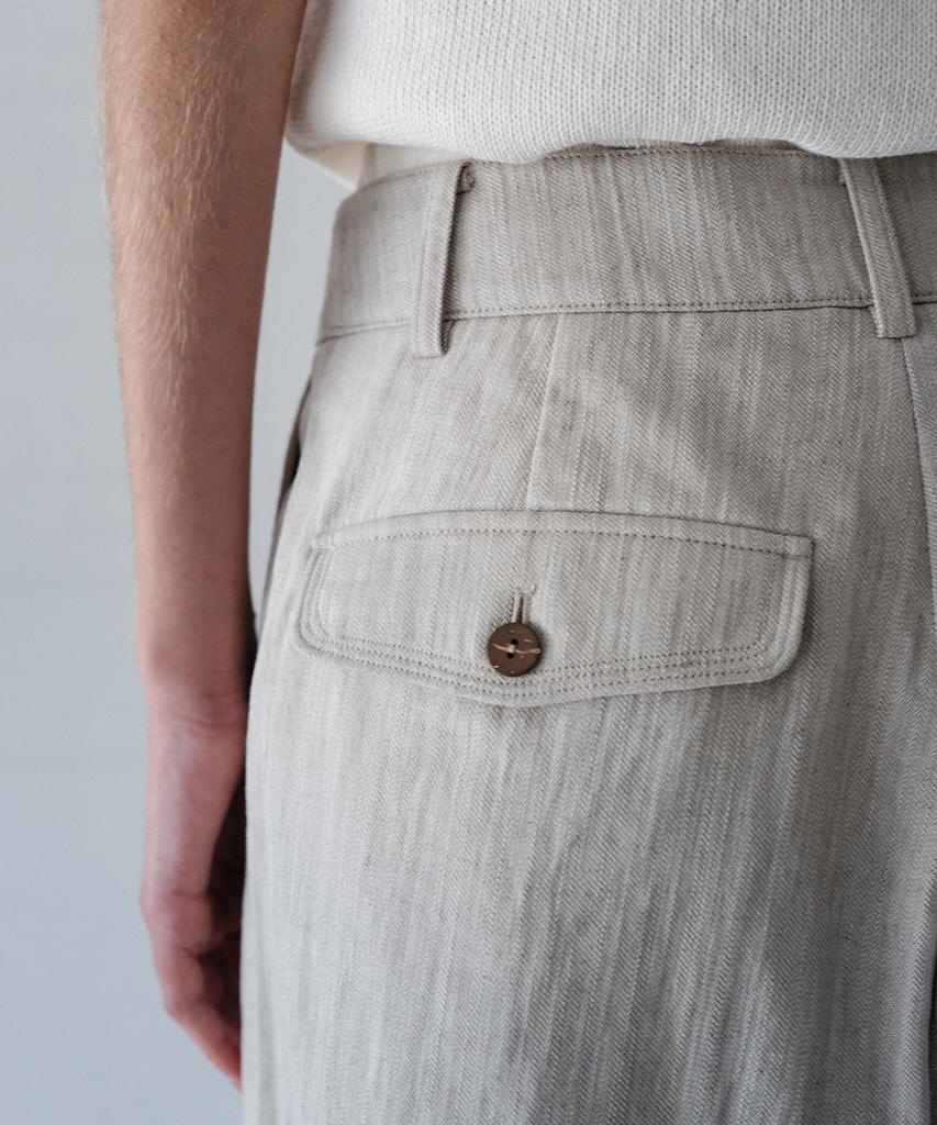 Beullaengkeulumumeon Bird Pocket Pants_Neutral Sand