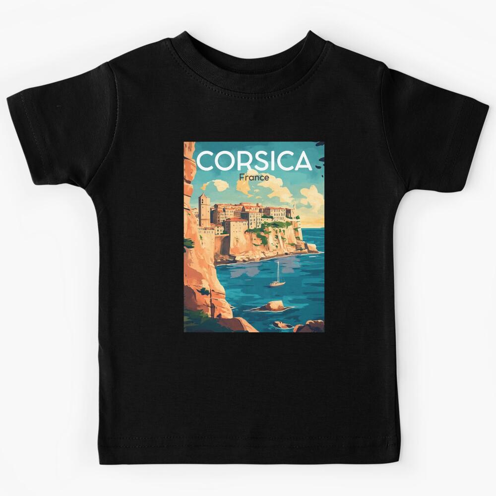 A Vintage Illustration of Corsica - France  Kids T-Shirt 110