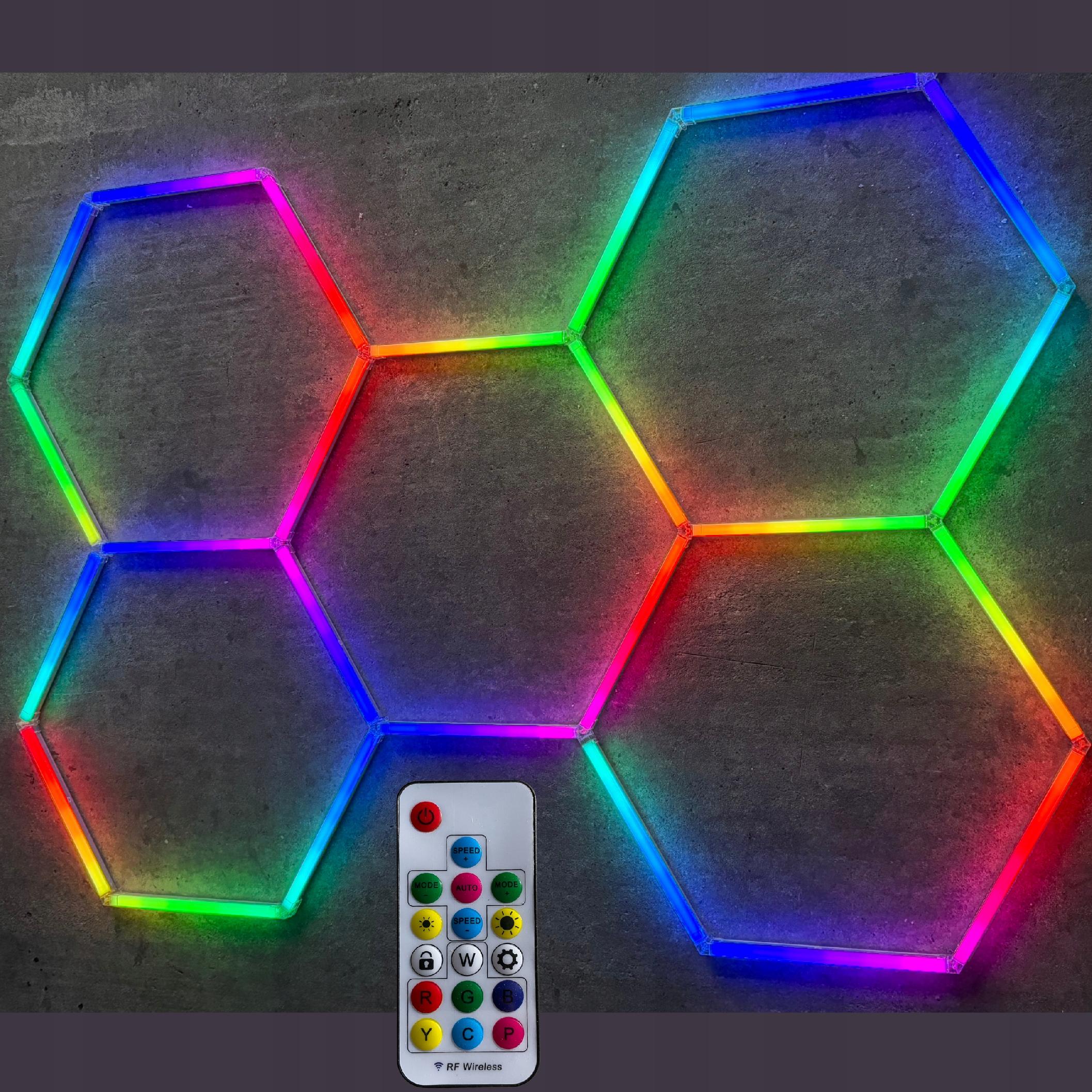 Ceiling Lamp Led Panel Hexagon 158*229Cm