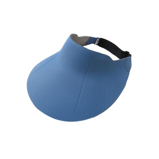 

Children Hat Seamless Hollow Top Design Full Face Sun Protection Hat Adjustable Head Circumference Breathable Summer синій
