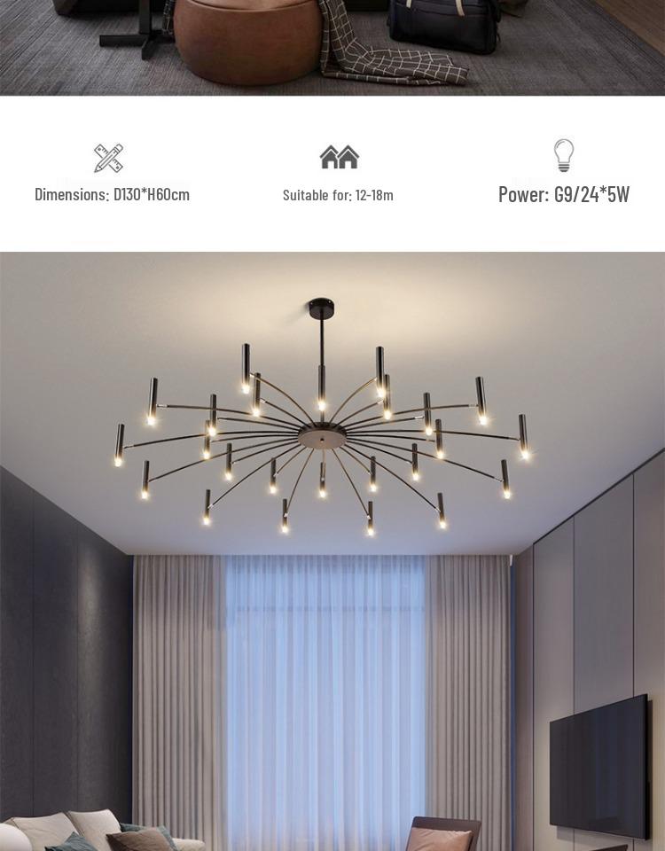 Nordic Post-Modern Creative Chandelier for Living Room, Restaurant, or Hotel