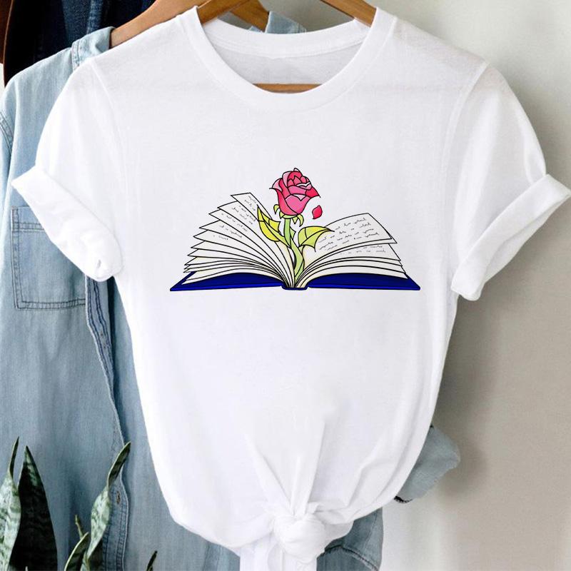 Tshirt Ladeis 2025 Summer Butterfly Flower Female Tee Tops Casual Short Sleeve White Tshirts Streetwear Harajuku Tee Shirt Femme