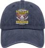 Veteran Daughter Raised By Mine Baseball Cap Polyester Casual Adjustable Hat for Adults
