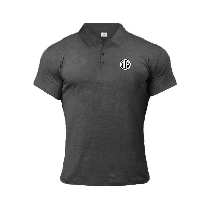 Muscleguys Sommer Ny Revers Kort Erm Herre Business Pustende Kul Poloskjorte