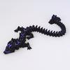 28Cm 3D Printing Flying Moon Dragon Joint Movable Model Children Toy Gifts Novelty Luminous Toys Desktop Decoration