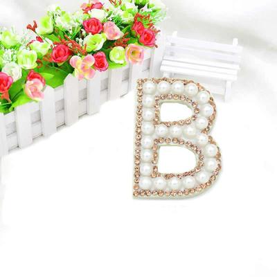 Letter Cloth Sticker Sticker Adhesive English Gold Rhinestone Ornament Clothing Ornament