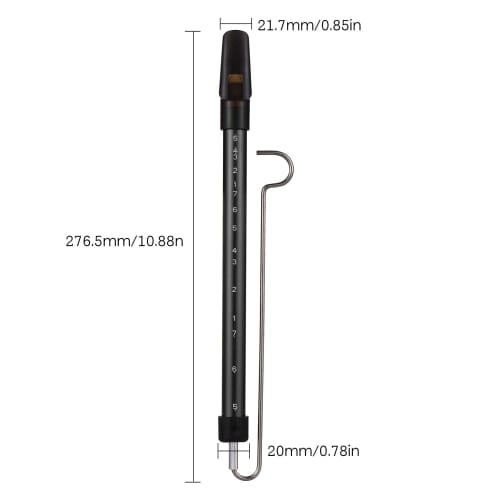 Slide Whistle, Metal Slide Whistle with Scale, Sliding Flute with Steel Sliding Rod, Kids' Musical Instrument Toy, Kazoo Flute, Parent-Child Game, Boy