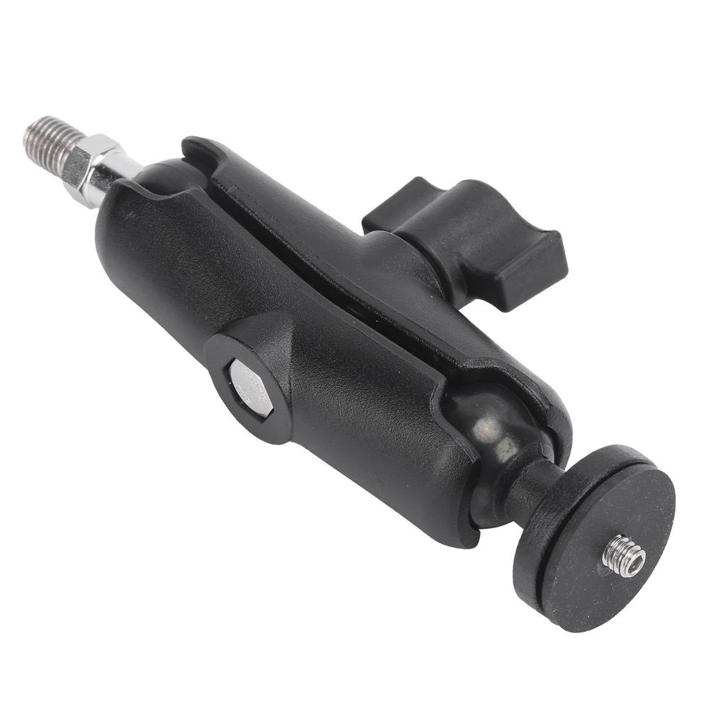 Motorcycle Bike Handlebar Camera Holder 360 Degrees Rearview Mirror Mount Bracket With1 4in Stand