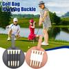 Elastic Webbing Golf Storage Tee Holder Clip-on Organizer, PU Leather Ball Pouch with Stretchable Strap, Strap Portable Vintage Style, 5-Slot