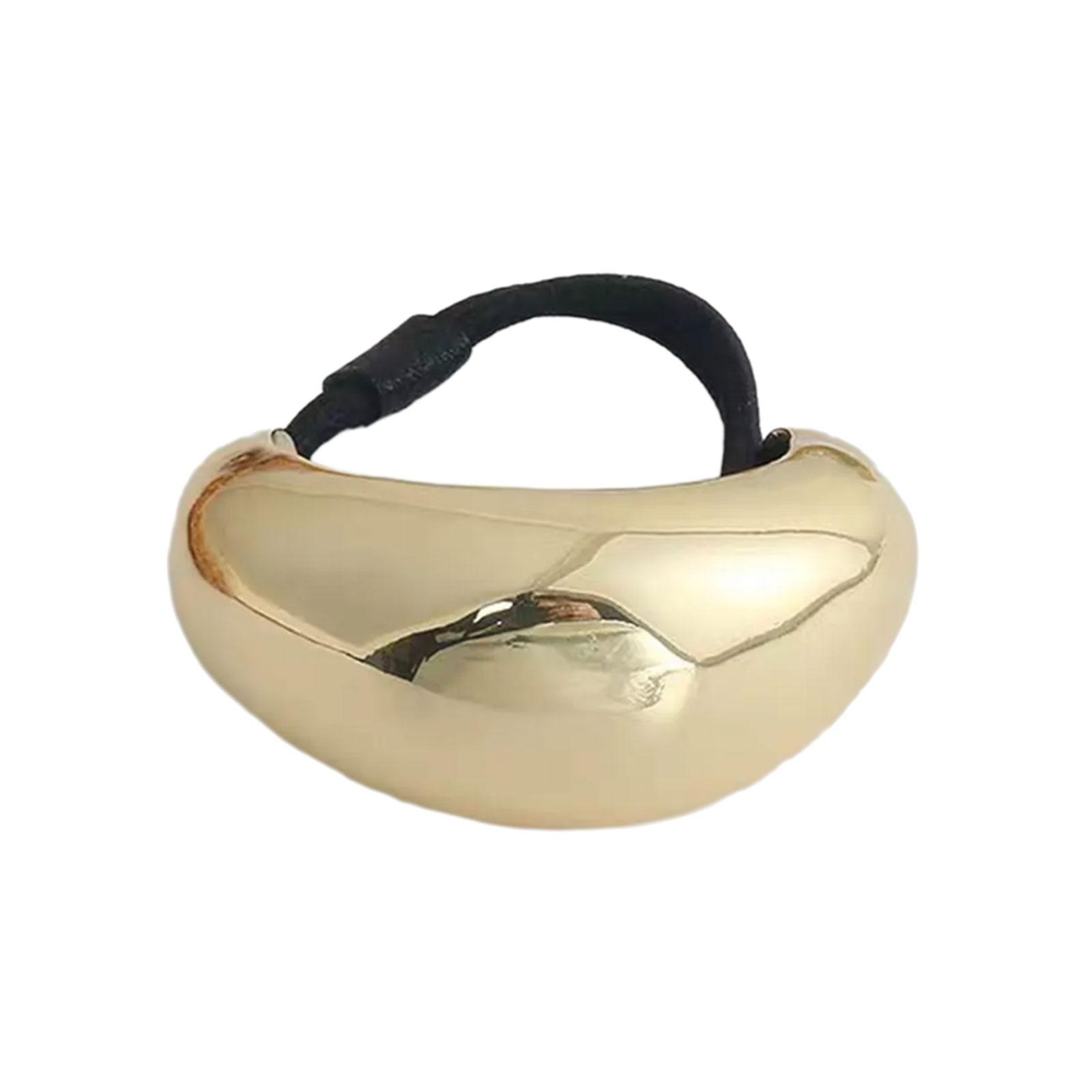 

Неправильная Геометрическая Резинка для Волос Эластичная Скранчи Украшение Держатель для Хвоста Аксессуар для Женщин Девочек 2 золотой