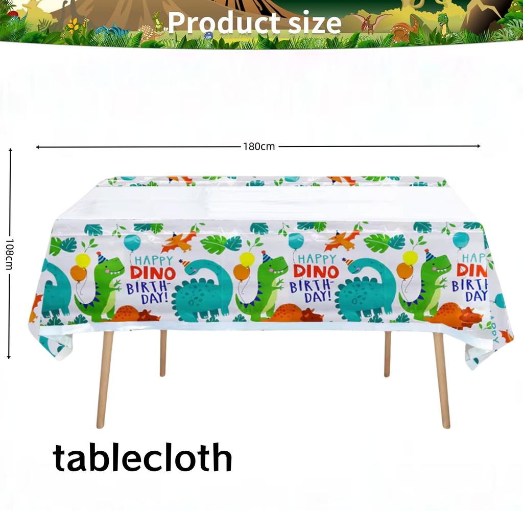 1/5pcs Dinosaur Tablecloth Birthday Decoration Cartoon Dinosaur Disposable Table Cloth Table Cover Kid Favor Gift Party Supplies
