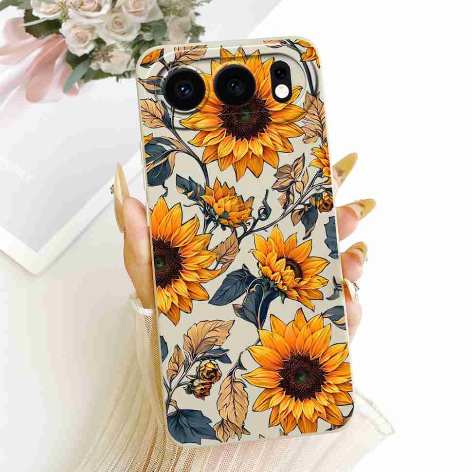New Design For Honor 500 5G 6.55" Case Sunflower Cartoon Silicone Back Cover For Honor500 HONOR 500 5G MEY-AN00 Phone Cases