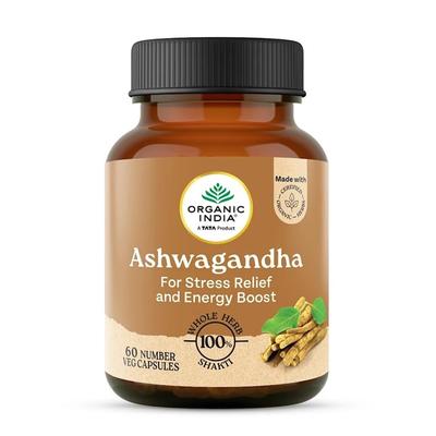 Ashwagandha Capsules 60 Veg Caps Boost Energy Stamina Support Vitality Stress Relief